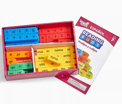 美国hand2mind 数字积木益智玩具儿童大颗粒拼装单词阅读女孩礼物